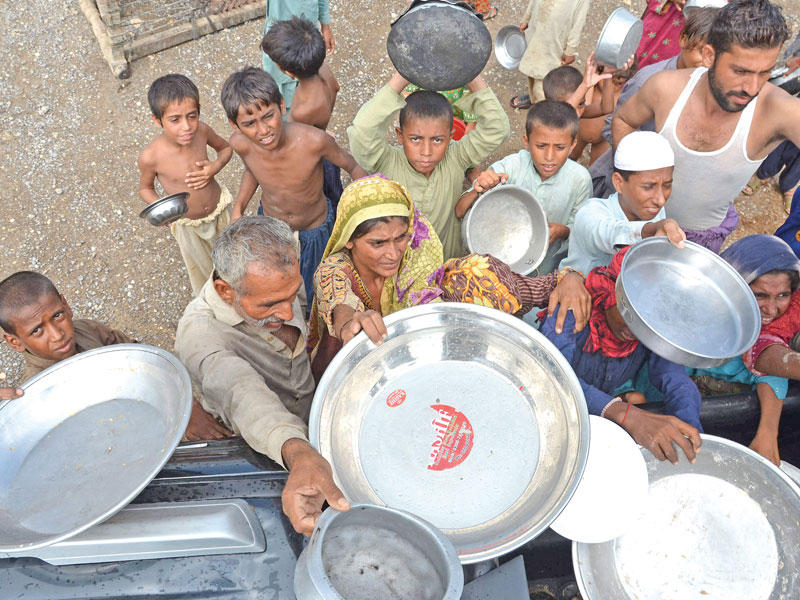 المجاعة في باكستان اثر الفيضانات 