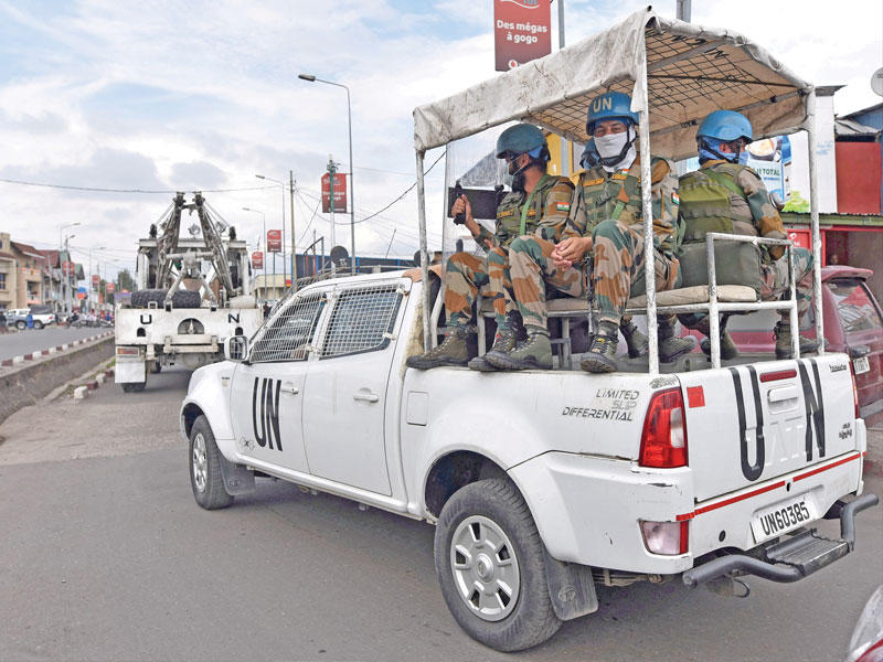 عناصر من افراد شرطة شرق الكونغو