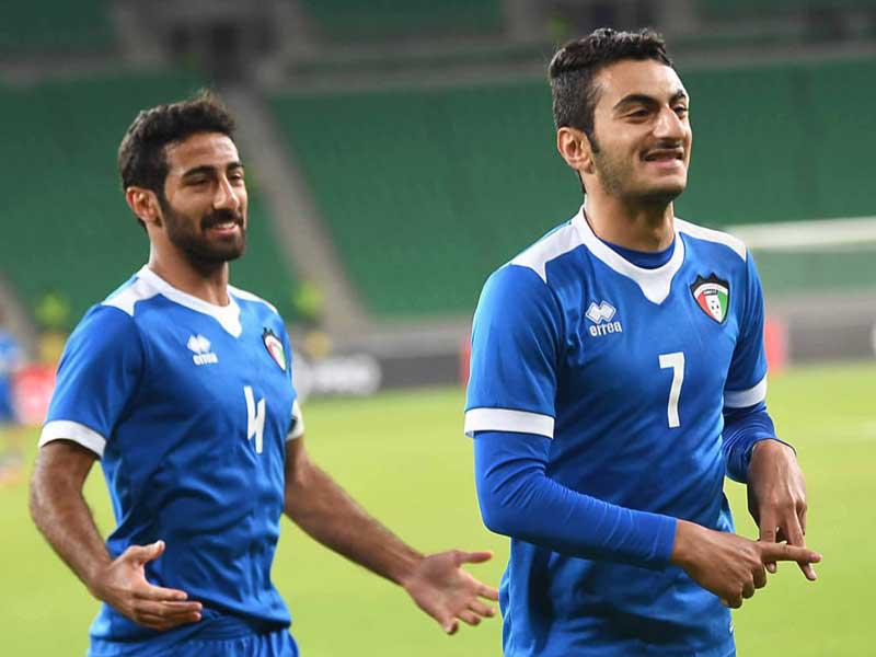 فرحة اللاعبين 