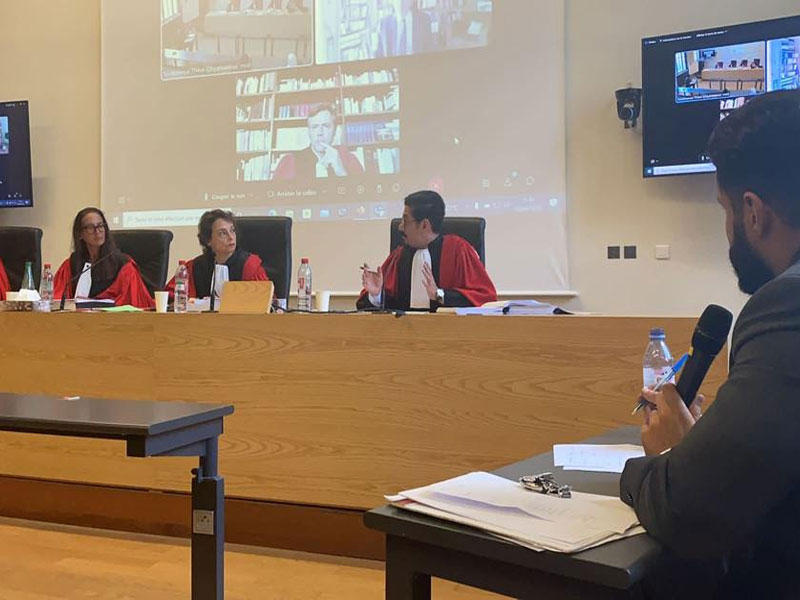 جانب من مشاركة أستاذ المرافعات والتحكيم رئيس قسم القانون الخاص في كلية الحقوق بجامعة الكويت د. مساعد العنزي في اللجنة