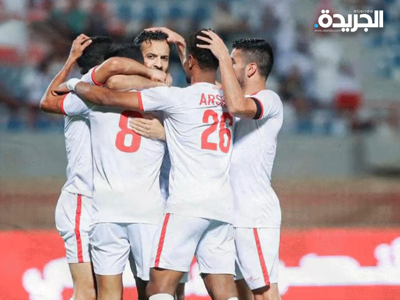 فرحة لاعبي فريق الكويت بالهدف