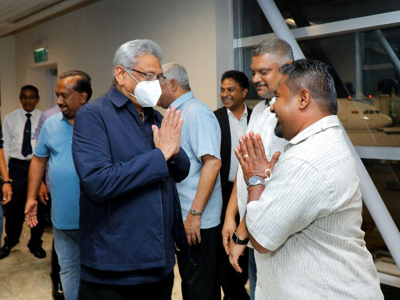  الرئيس السريلانكي المخلوع غوتابايا راجابكسا