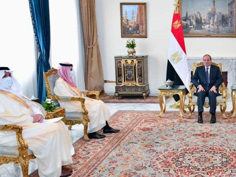  الرئيس المصري عبدالفتاح السيسي يستقبل وزير الخارجية السعودي في القاهرة