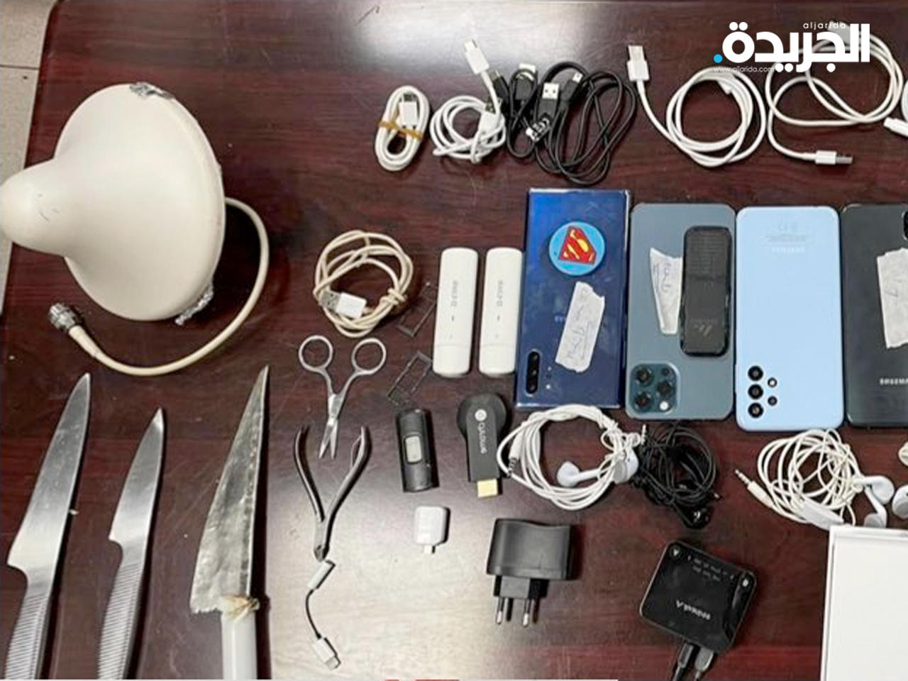 جانب من المضبوطات