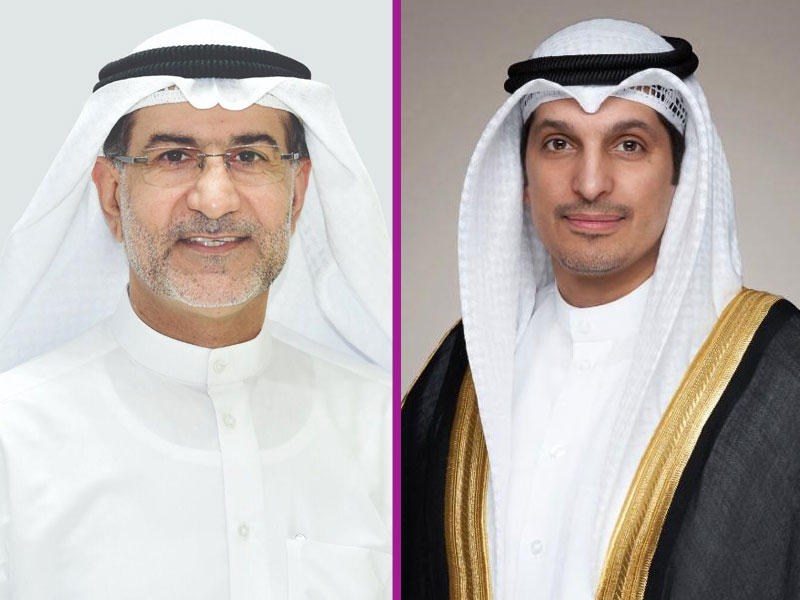 الوزير عبدالرحمن المطيري وعيسى الأنصاري