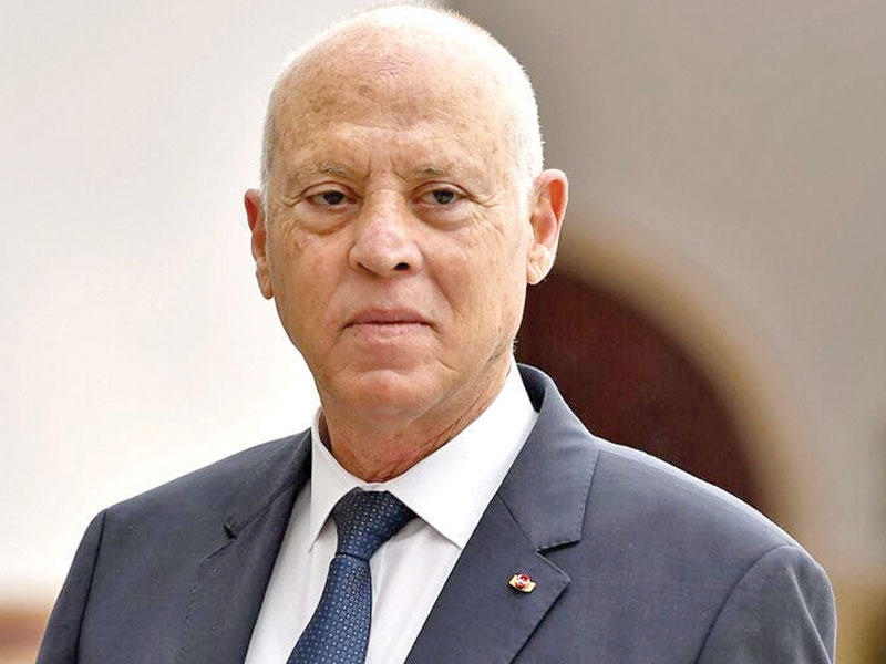 الرئيس التونسي قيس سعيّد