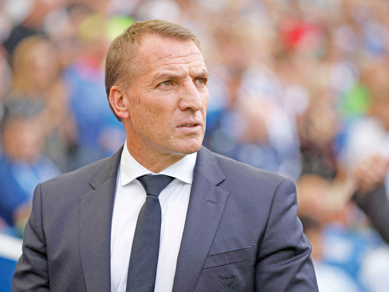  المدير الفني لفريق ليستر سيتي بريندان روجرز