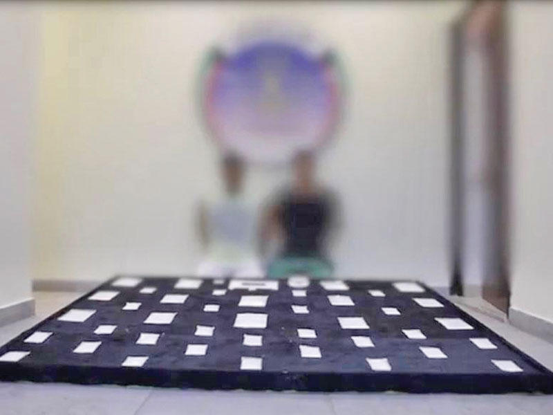 المتهمين وامامهم المضبوطات 