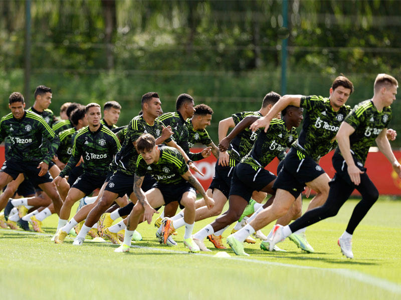 جانب من تدريبات مانشستر يونايتد