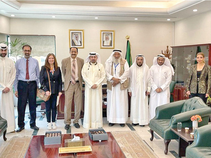 جانب من زيارة وفد جمعية المياه لهيئة الزراعة