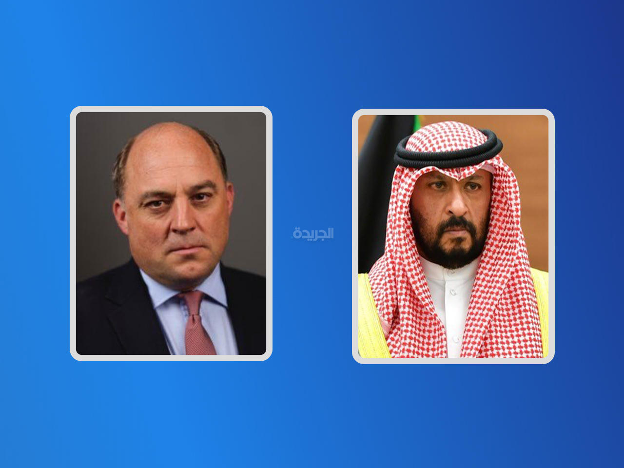 نائب رئيس مجلس الوزراء وزير الدفاع الشيخ طلال خالد الصباح ووزير الدفاع البريطاني بن والاس