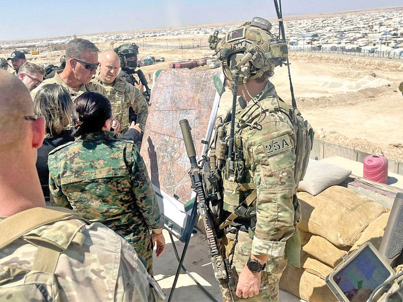 زيارة الجنرال كوريلا لـ مخيم الهول في 9 سبتمبر 2022