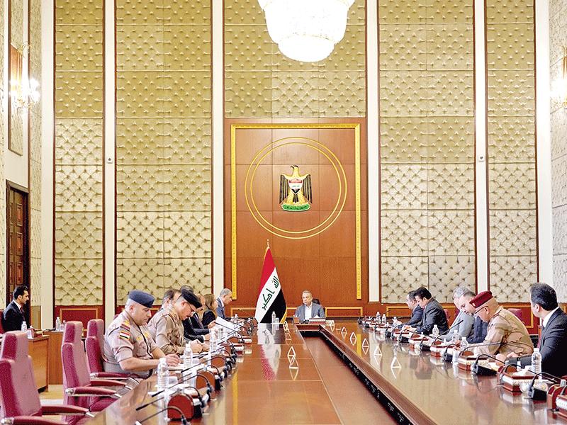 اجتماع الكاظمي بقيادات الأمن في بغداد أمس