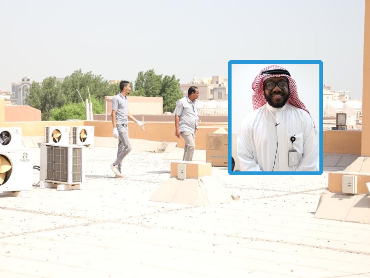 رئيس قسم الأعمال الكهربائية والميكانيكية في منطقة الأحمدي التعليمية م. خالد فرج