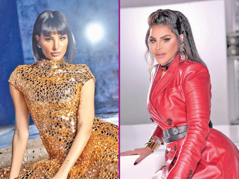 النجمتان أحلام وأميمة طالب