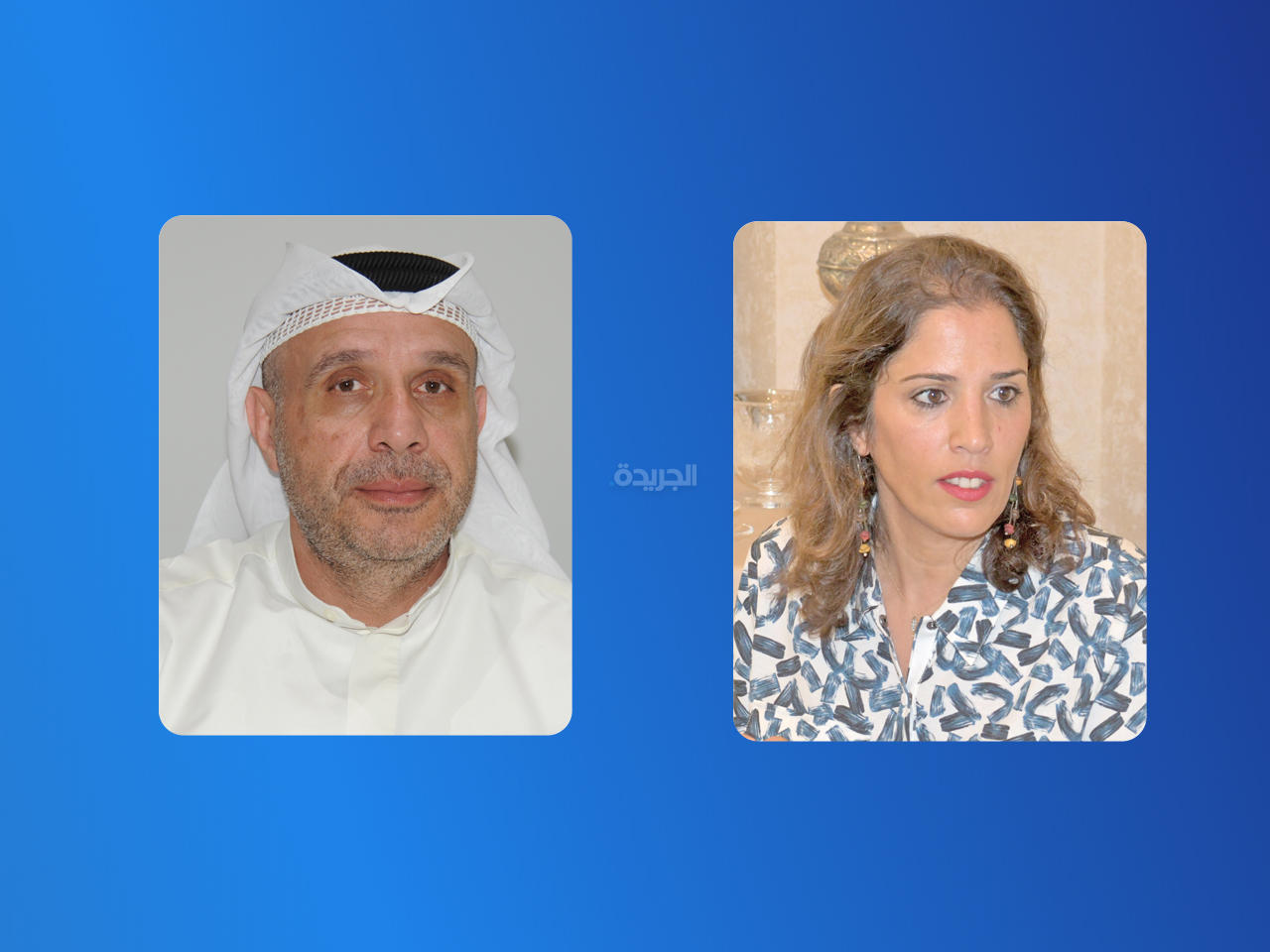 المستشارة البيئية سامية الدعيج ورئيس مجلس إدارة شركة نابيسكو، عمران حيات