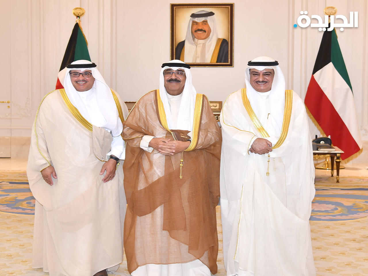 سمو نائب الأمير ولي العهد مستقبلاً وزير العدل جمال الجلاوي والنائب العام الجديد سعد الصفران