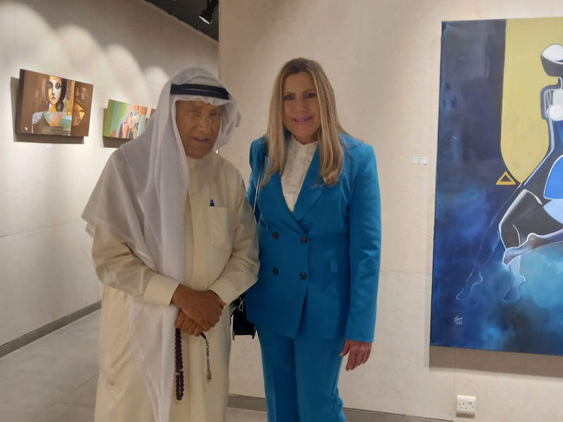 الفنانان سامي محمد مع سوزان بوشناق 