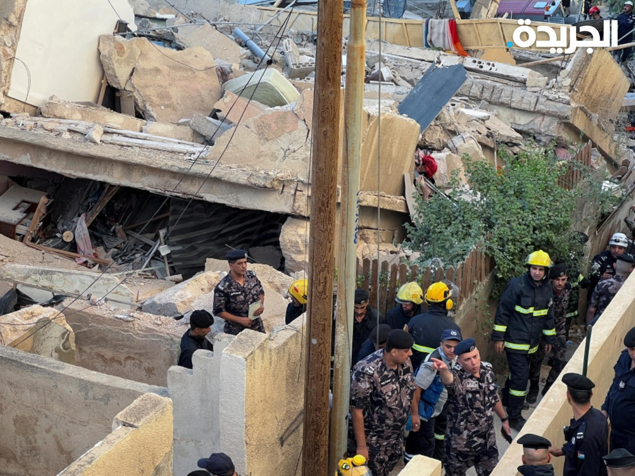 المبنى المنهار في الأردن