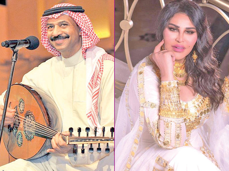 الفنانان أحلام وعبادي الجوهر 