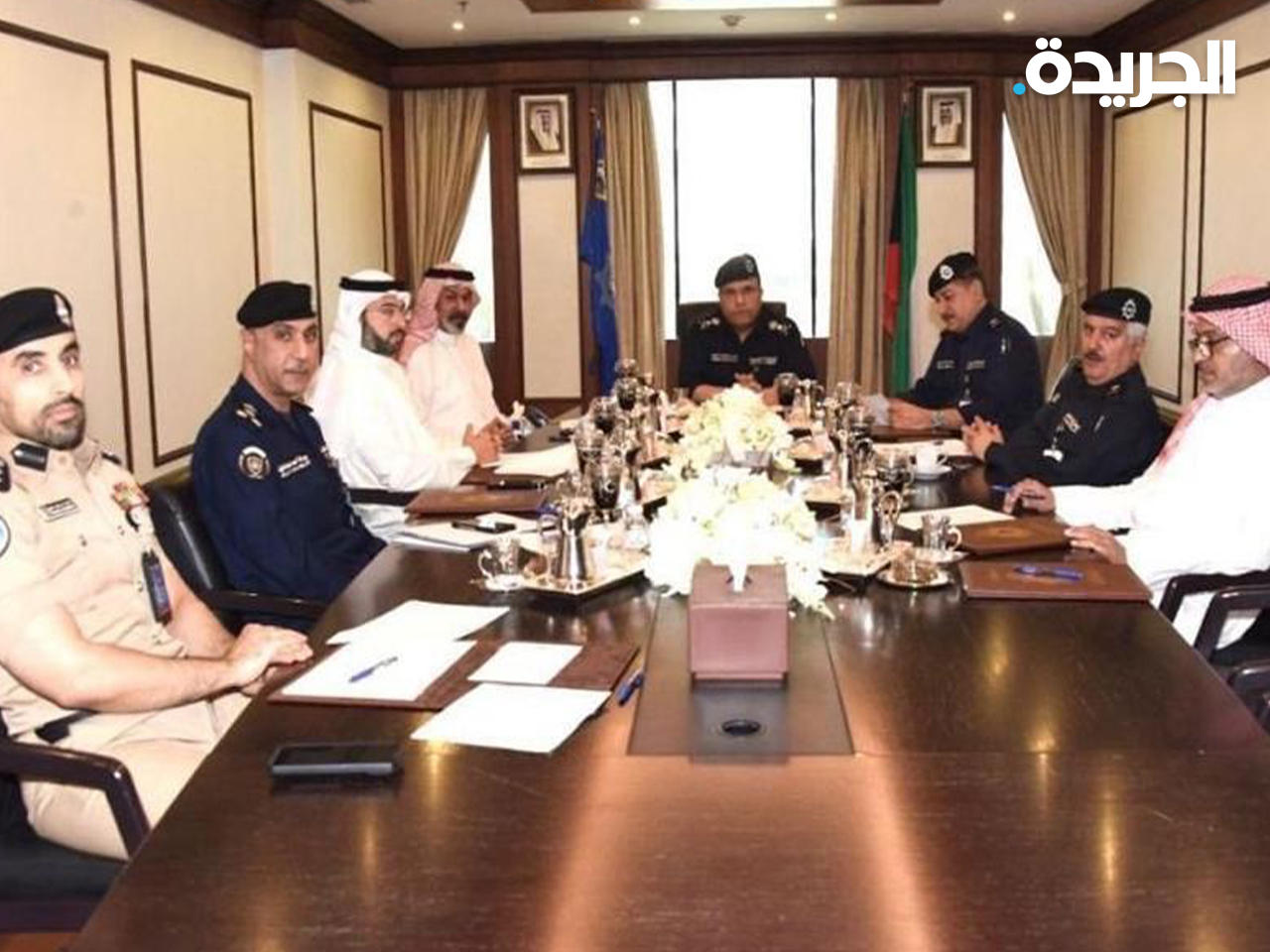 وكيل وزارة الداخلية الفريق أنور البرجس مترأساً اجتماعاً امنياً بحضور الوكلاء المساعدين