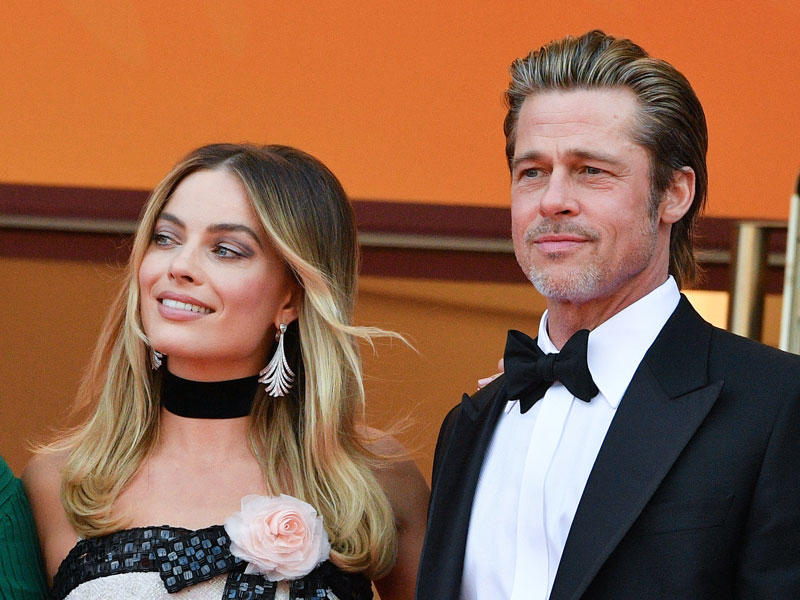 روبي وبيتnالنجمان مارغو روبي وبراد بيت