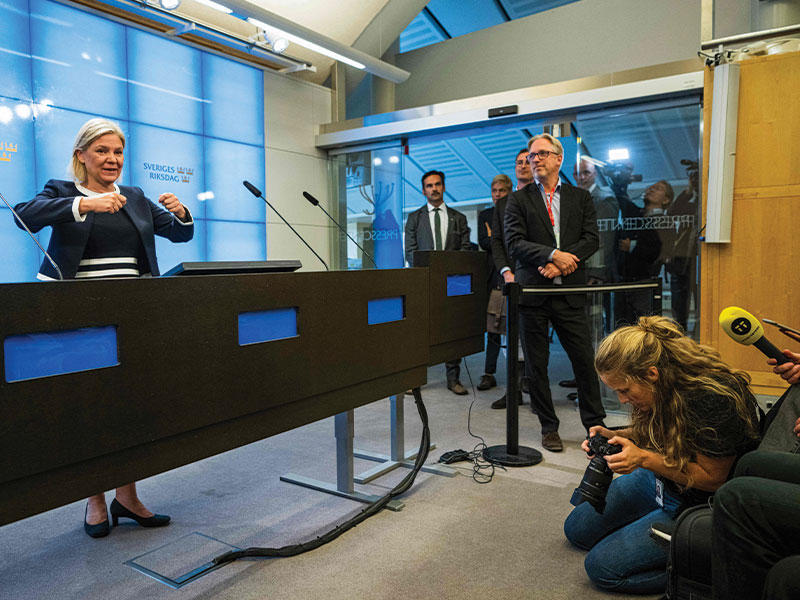  رئيسة وزراء السويد ماجدالينا