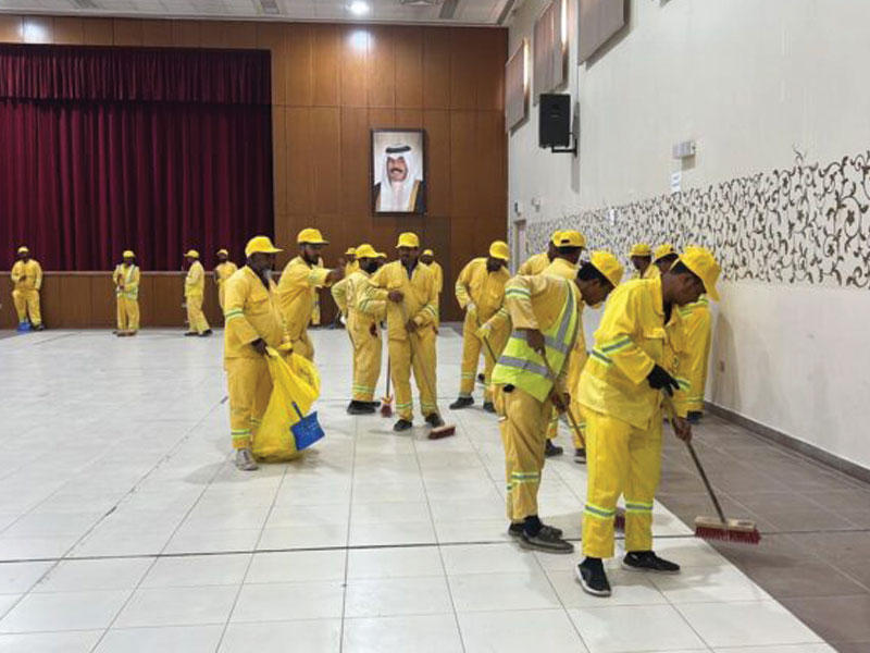 صورة أرشيفية لتنظيف اللجان الانتخابية