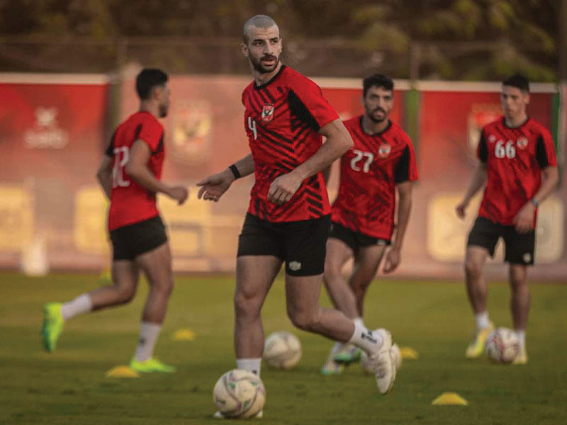لاعبو الأهلي يستعدون للموسم الجديد