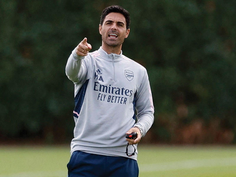 مدرب أرسنال ميكيل أرتيتا 