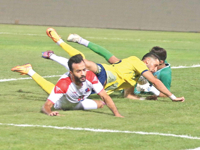 لقطة من لقاء الكويت والساحل 