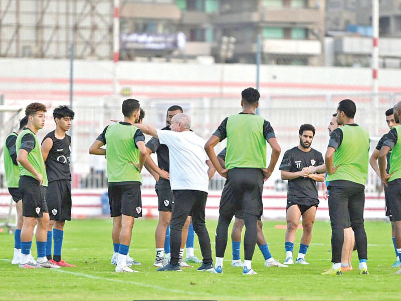 التدريبات الأخيرة للزمالك قبل السفر إلى الكاميرون
