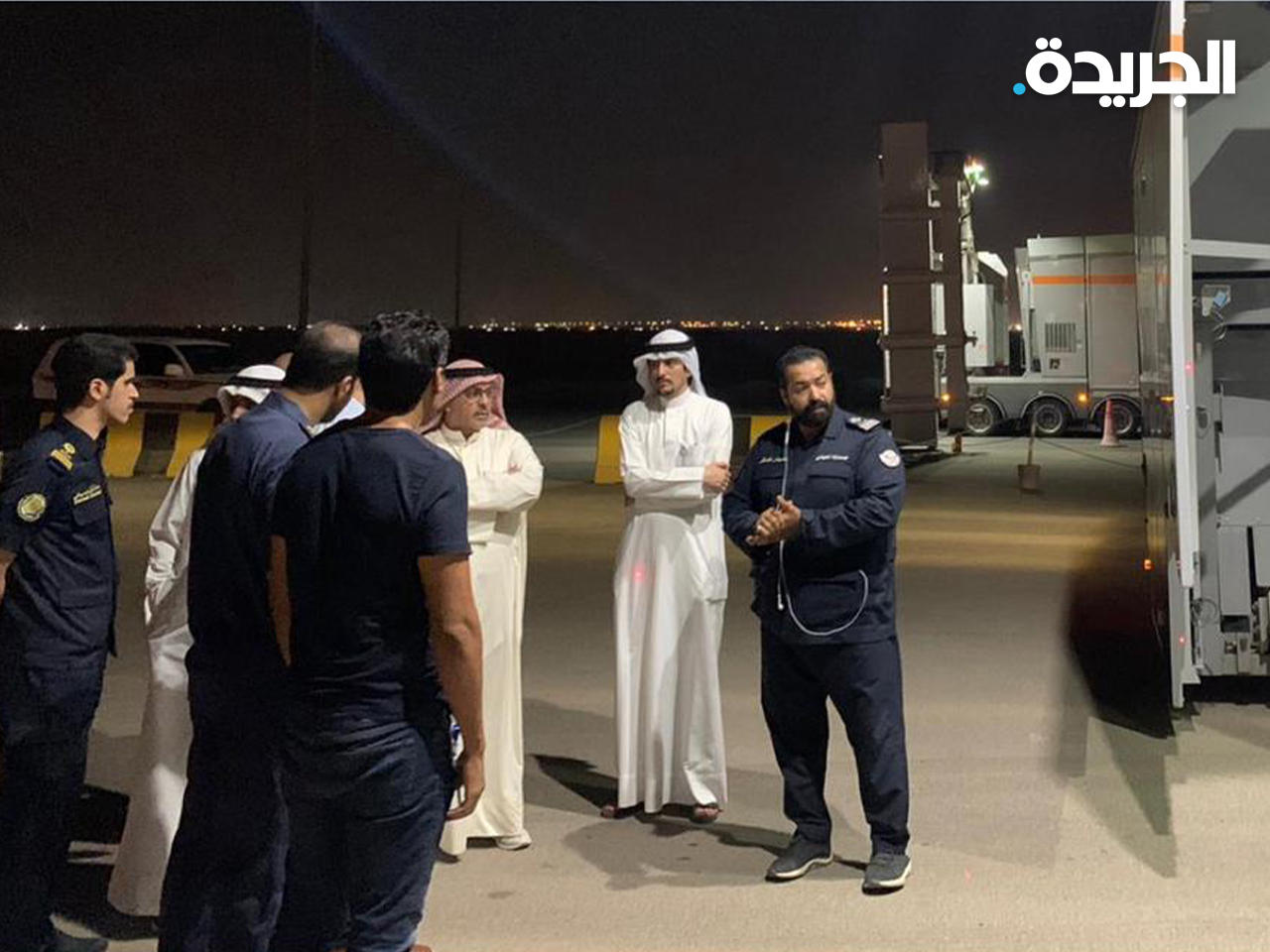 المدير العام للإدارة العامة للجمارك، سليمان الفهد خلال تفقّده منفذ العبدلي