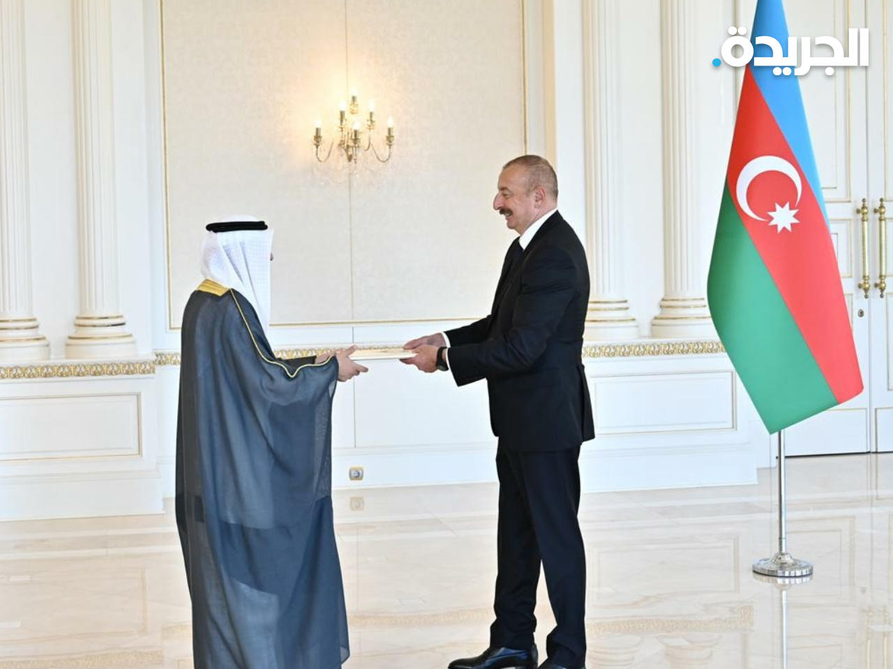 السفير الموعد يقدم أوراق اعتماده للرئيس الأذربيجاني