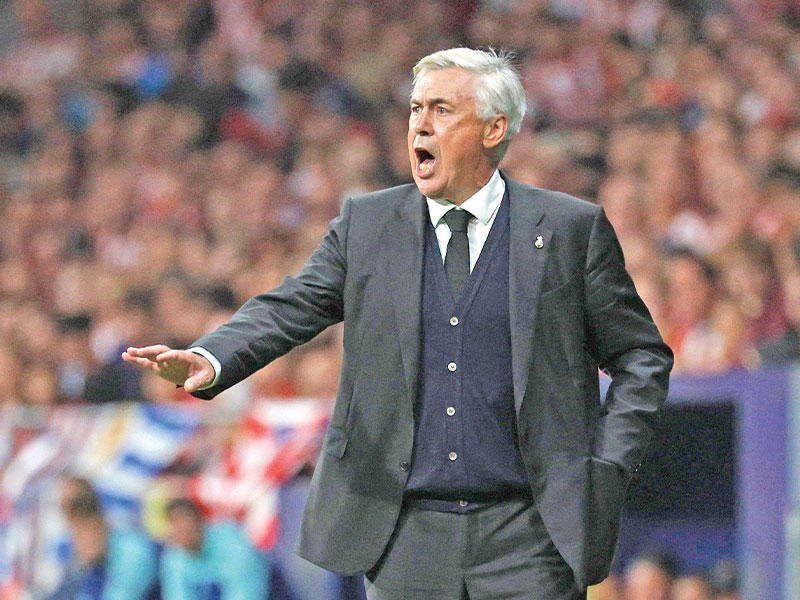 المدير الفني لريال مدريد كارلو أنشيلوتي