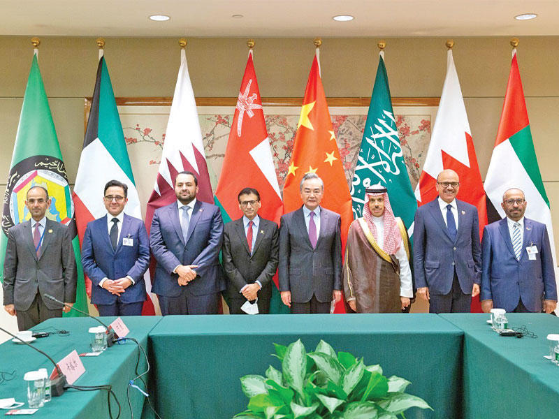 وزير الخارجية الشيخ د. أحمد الناصر مشاركاً في الاجتماع المشترك بين دول مجلس التعاون والصين