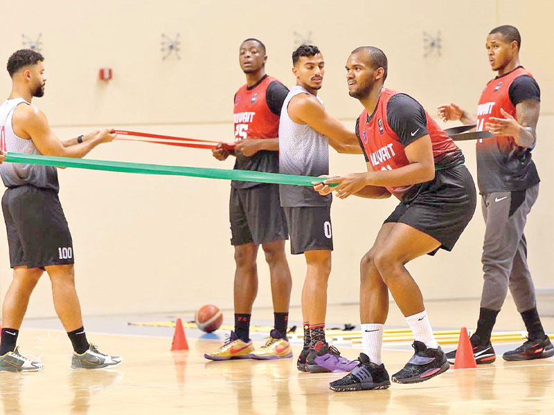 من تدريب سابق لسلة الكويت