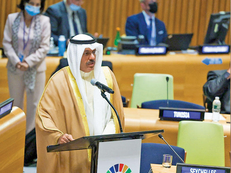 رئيس الوزراء خلال إلقاء كلمته في الأمم المتحدة أمس