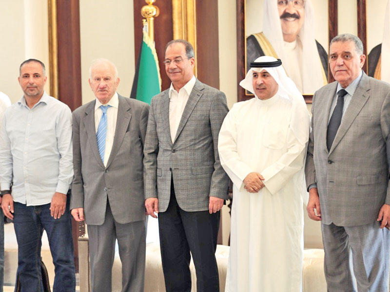 الشبول متوسطاً الديحاني والوفد الإعلامي الأردني