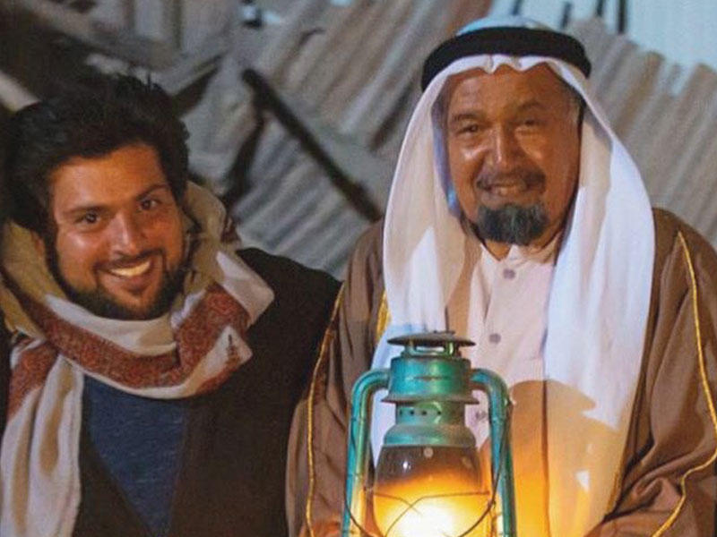 المخرج حمد النوري والفنان جاسم النبهان بمسلسل رحى الأيام