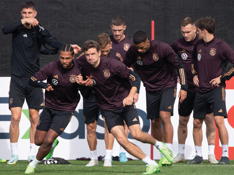 جانب من تدريبات المنتخب الألماني