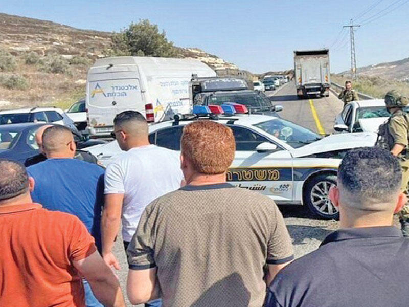  عملية دهس قرب نابلس في الضفة الغربية