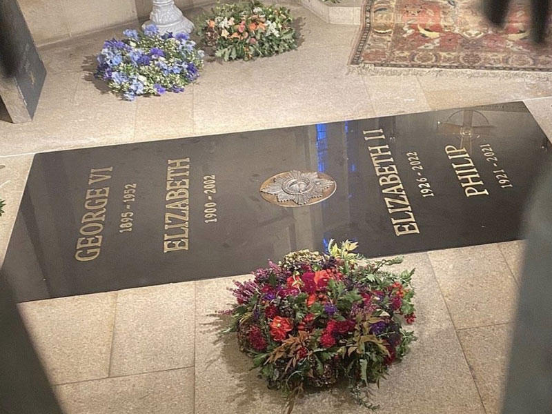 ضريح ملكة بريطانيا الراحلة إليزابيث الثانية
