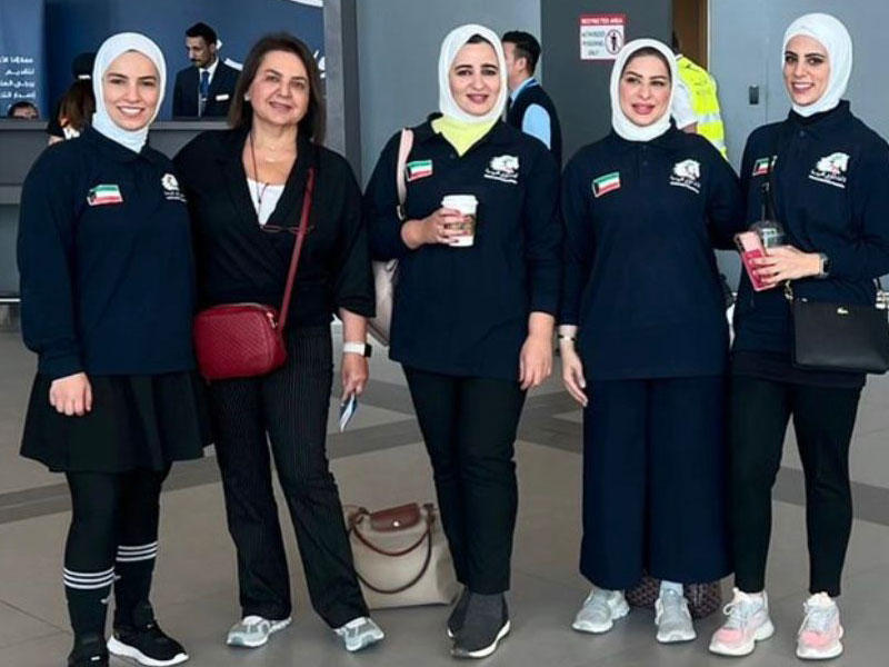 لاعبات منتخب الكويت للفروسية