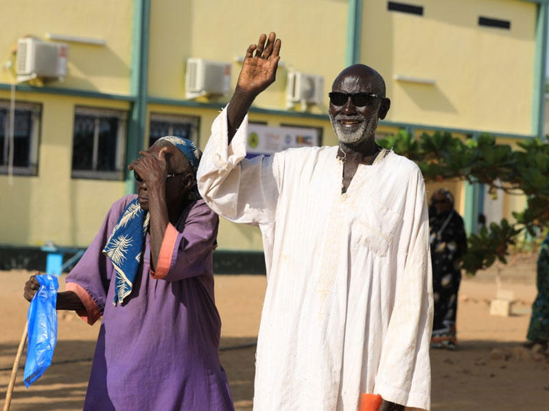 أحد المستفيدين من  حملة «إبصار»