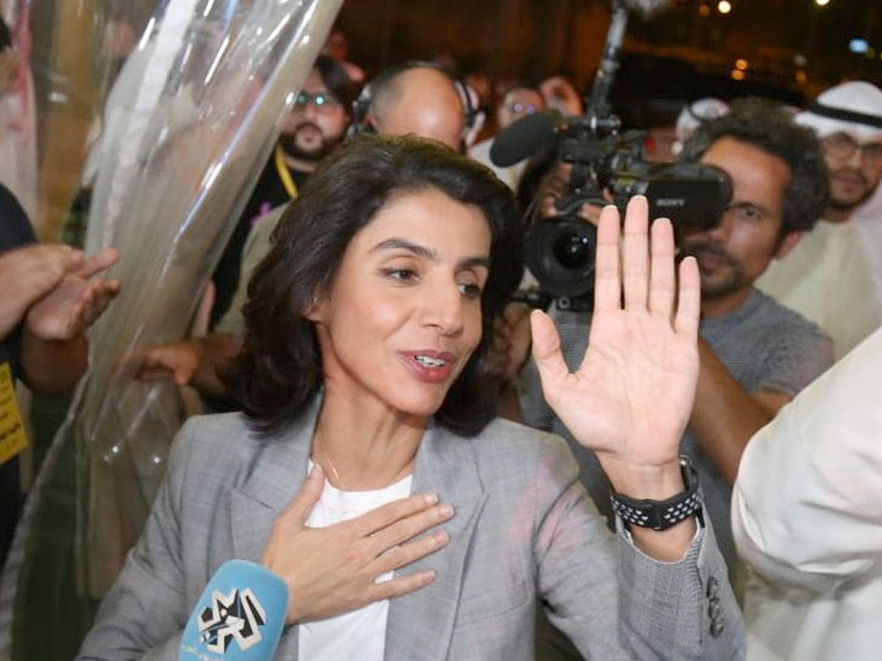 فرحة عالية الخالد بالفوز