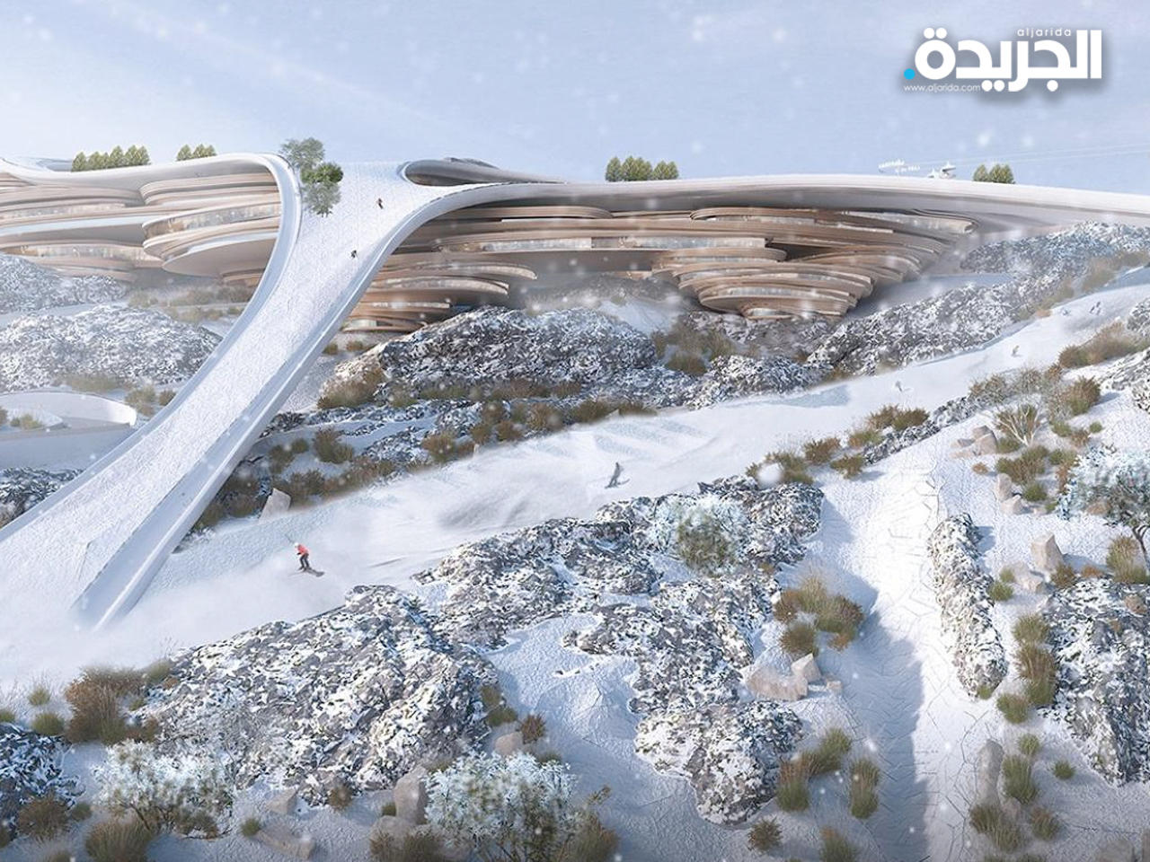 صورة تصورية لمنتجع «تروجينا» الجبلي في «نيوم»