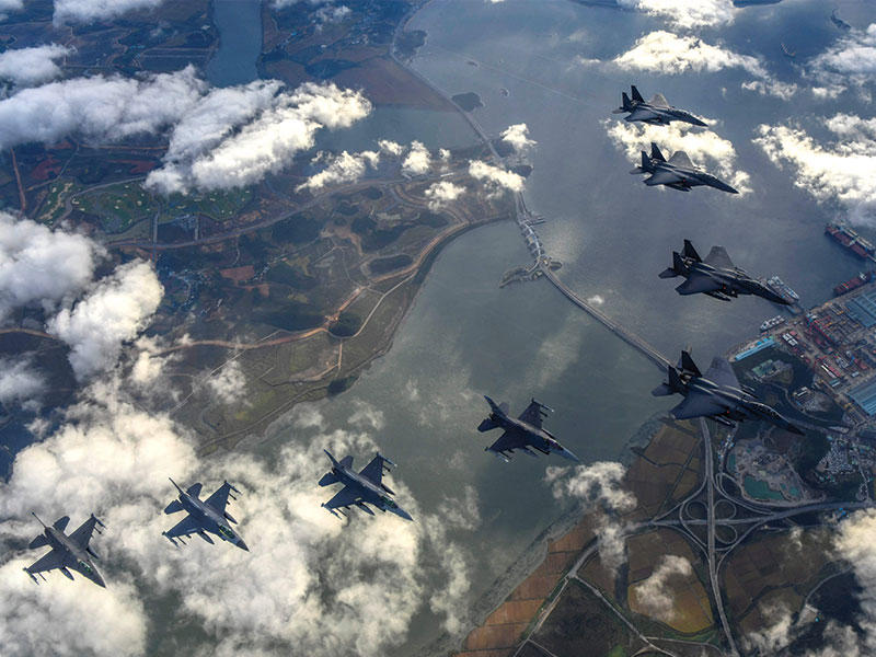 طائرات F15 K تابعة لسلاح الجو الكوري الجنوبي