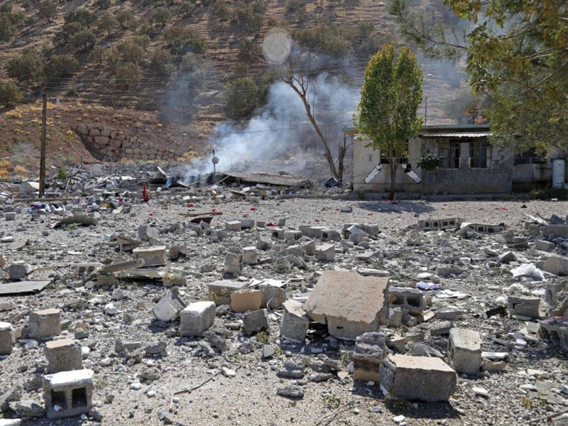 قصف ابراني لإقليم كردستان العراق مستهدفة المعارضة الكردية الإيرانية