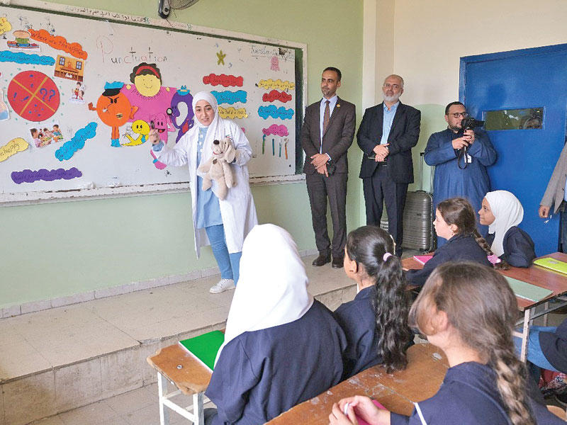 انطلاق المشروع في الصفوف الدراسية